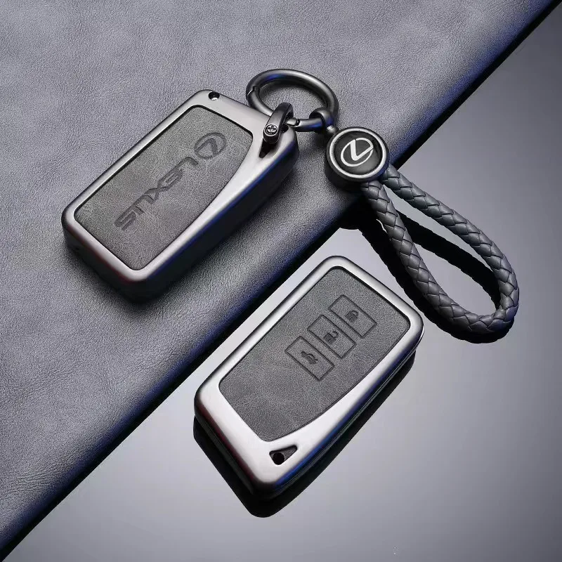 

Gun Color Car Remote Key Case Cover Shell Accessories For Lexus NX ES UX US RC LX GX IS RX 200 250h 350h LS 450h 260h 300h UX200