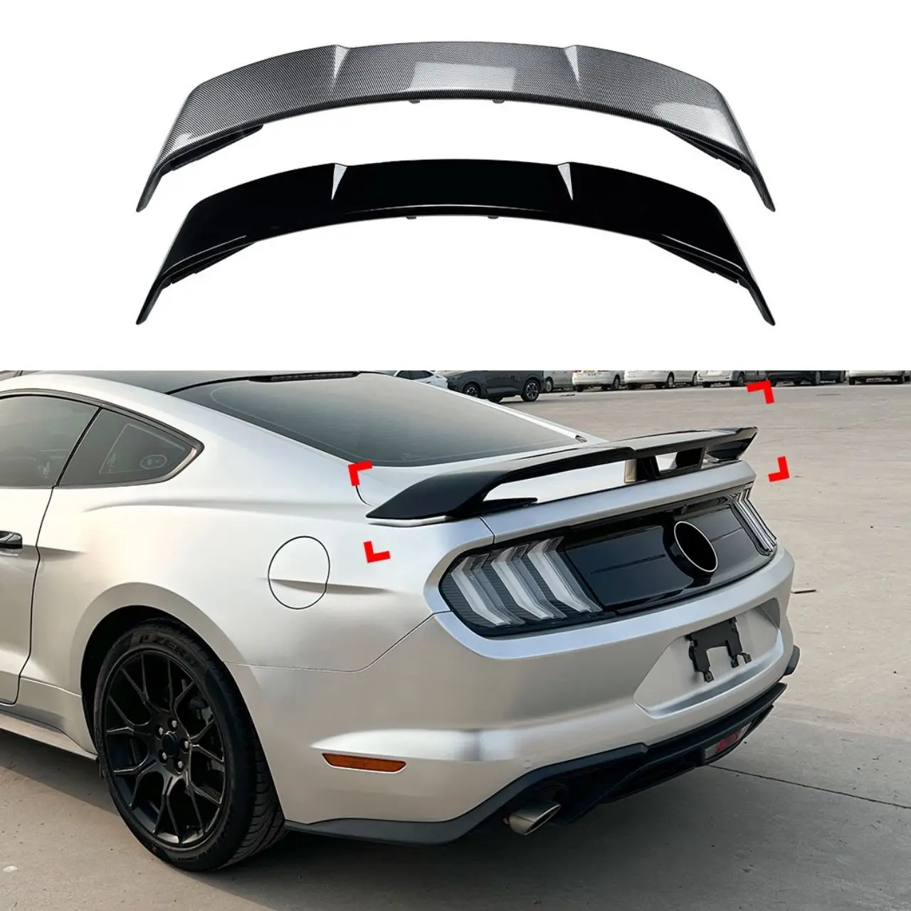 

Suitable for Ford Mustang MK6 2015-2023 GT Large Rear Spoiler Exterior Modification Car Modification Parts