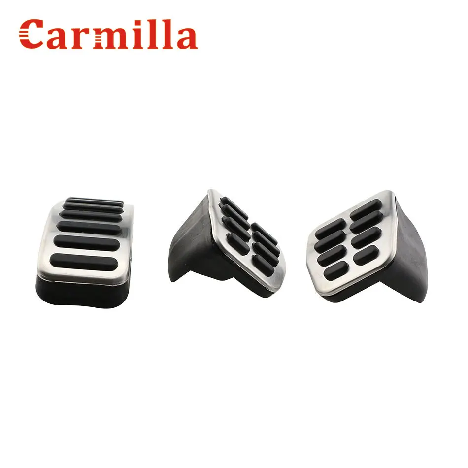 1 Set Stainless Steel Car Gas Brake Pedals for VW Polo 6N 1996-1999 6N2 2000-2002 for 9N / 9N3 2002-2009 for VW Polo 6R 2009 -