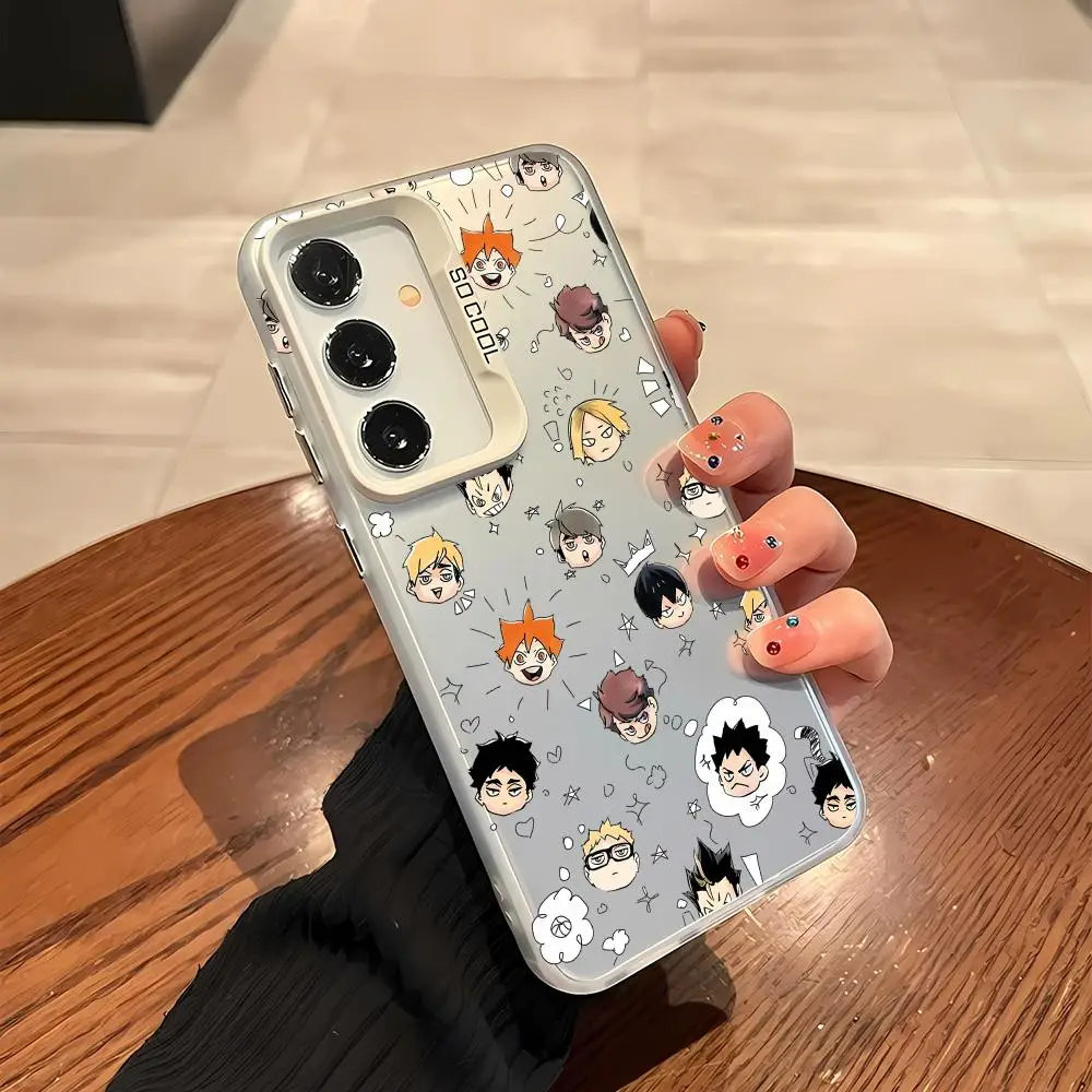 Haikyuu جراب هاتف لسامسونج غالاكسي S25 S24 S23 الترا S22 زائد S20 A55 للصدمات شل حماية الغطاء الخلفي IMD