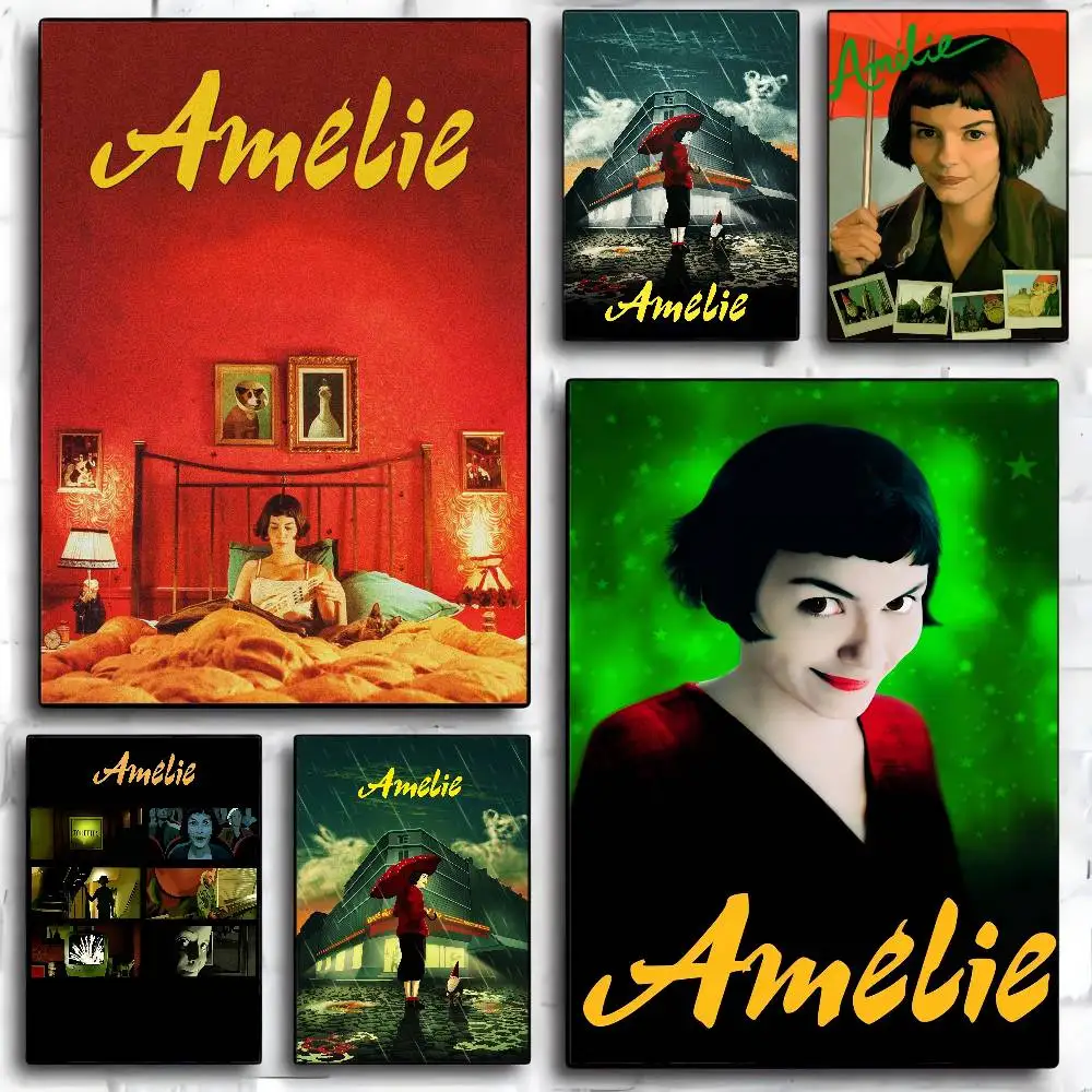Película francesa Amelie, impresiones y carteles de buena calidad, decoración Vintage para habitación, Bar, cafetería, decoración del hogar