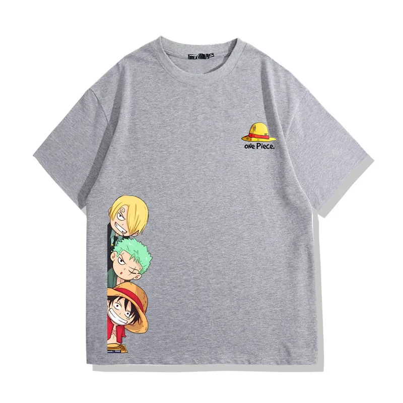 Camiseta Anime Harajuku masculina, chapéu de palha, pirata, macaco, D, Luffy, camiseta gráfica manga, tops de manga curta, roupas masculinas, 1 peça