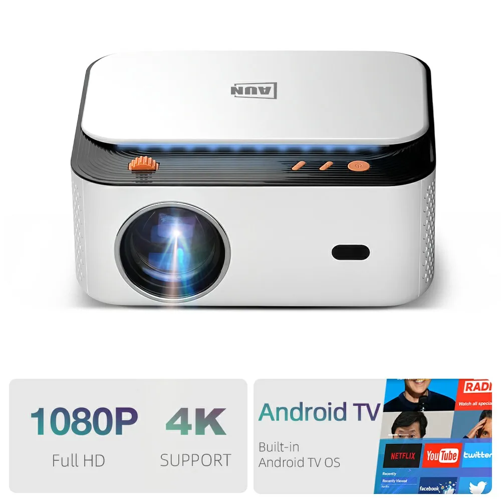 

AUN Z5S Projector 4K Android Full HD Home Cinema WIFI LED 3D VideoProjector Smart MINI Theater TV BOX 1080P for 4K Movie