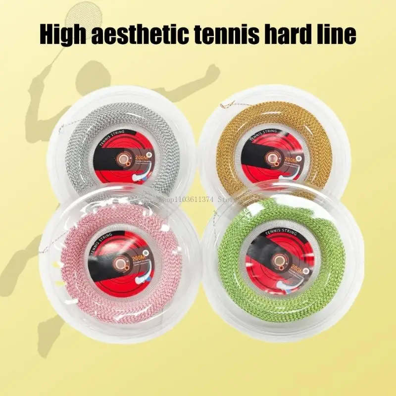  Tennis Restringing String for Club Practice, Multifilament Nylon Construction with Comfortable Feel and Easy Control