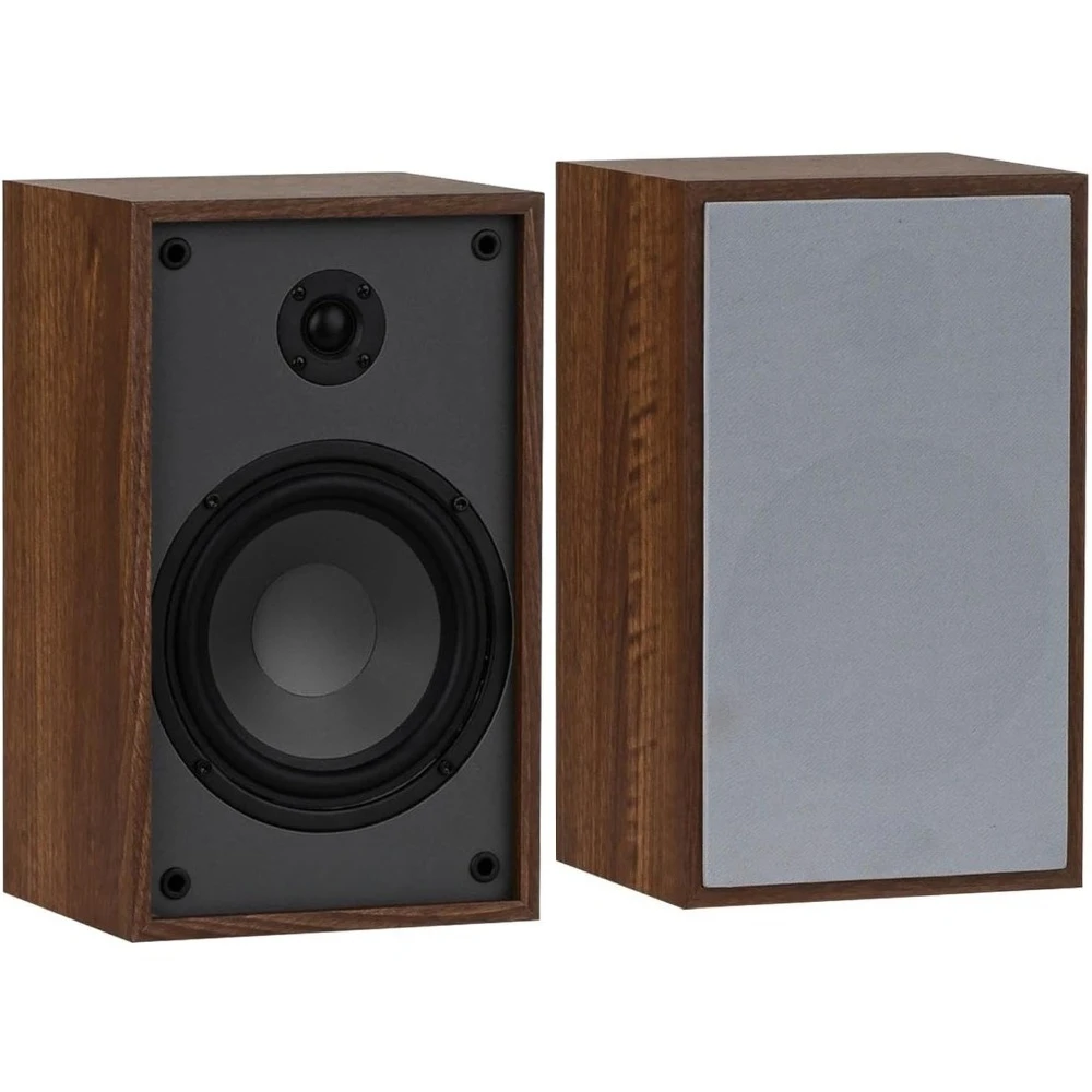 

Классические двухполосные полочные динамики B65, пара стереоаудиосистем с отделкой под дерево