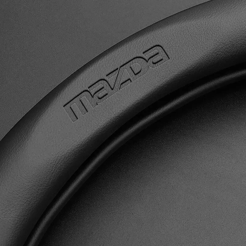 38CM Carbonfaser-Leder-Lenkradbezug für Mazda 2 3 CX5 CX30 CX8 CX3 Mazda2 6 5 CX9 BT50 Autozubehör