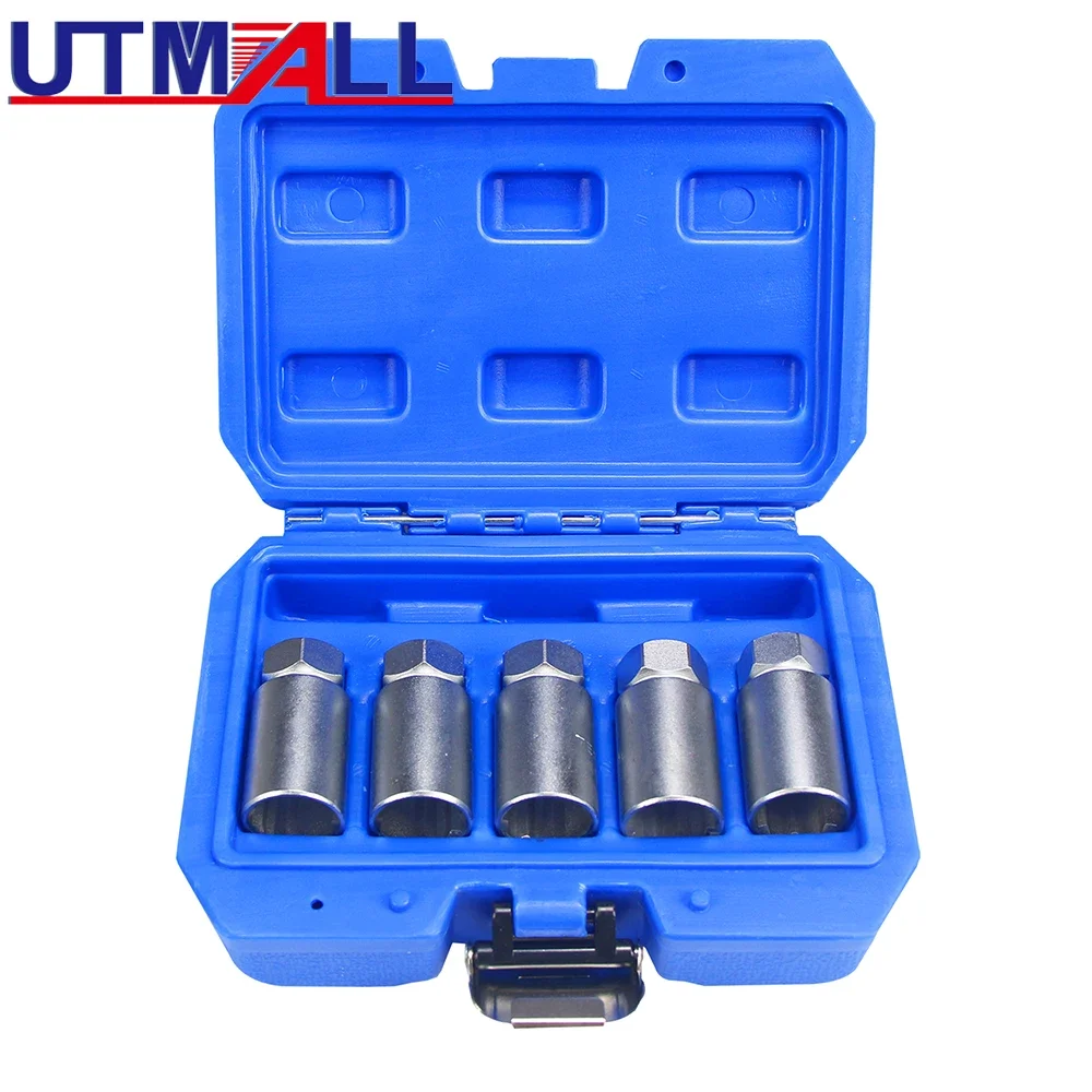 5Pcs Wheel Lock Key A B C D E &Lug Nut Anti-Theft Wheel Lock Removal Tool Set with Socket For Tesla Model 3, Model Y, Model X