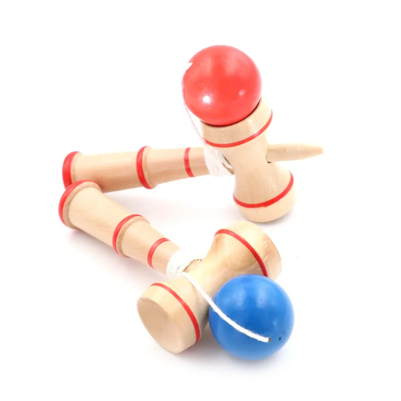 Kid Kendama Ball Japanese Traditional Wood Game Balance Skill Educational Toy