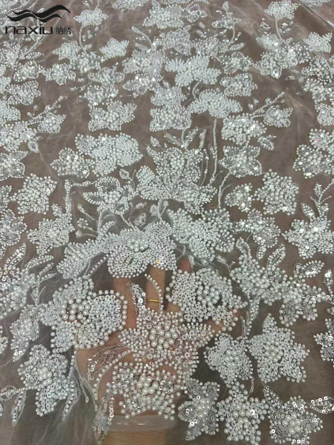 

Madison Роскошные африканские бусы, сетчатая кружевная ткань высокого качества, французская кружевная ткань с блестками для женщин, свадебное платье, 5 ярдов