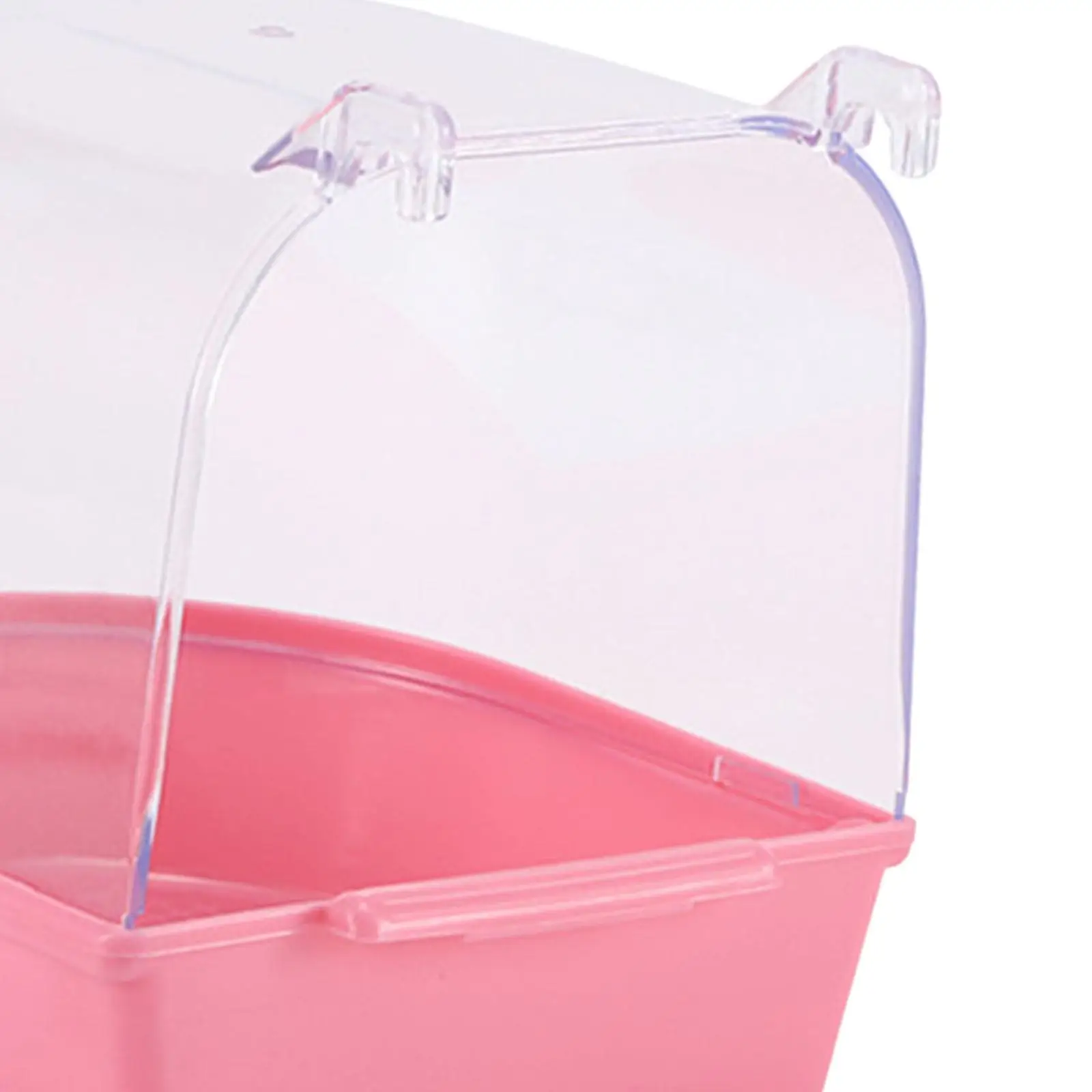Parrot Bath Tub with Hooks Cockatiel Easy to Install Parakeets Budgie Lovebirds