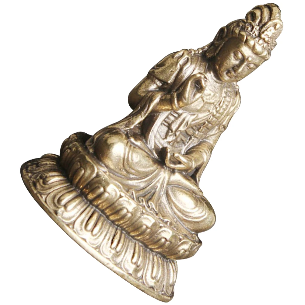 

Retro Brass Statue Small Ornament Home Office Table Decor Decorative Copper Craft Desktop Gift Living Room Bedroom