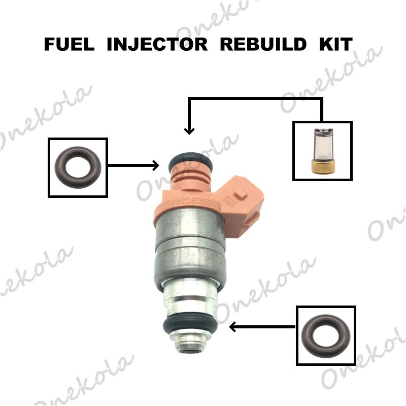 Filters Orings Seals Grommets Fuel injector service kit filter for INJ577 For Chevrolet Matiz Spark 2004-2006 96518620