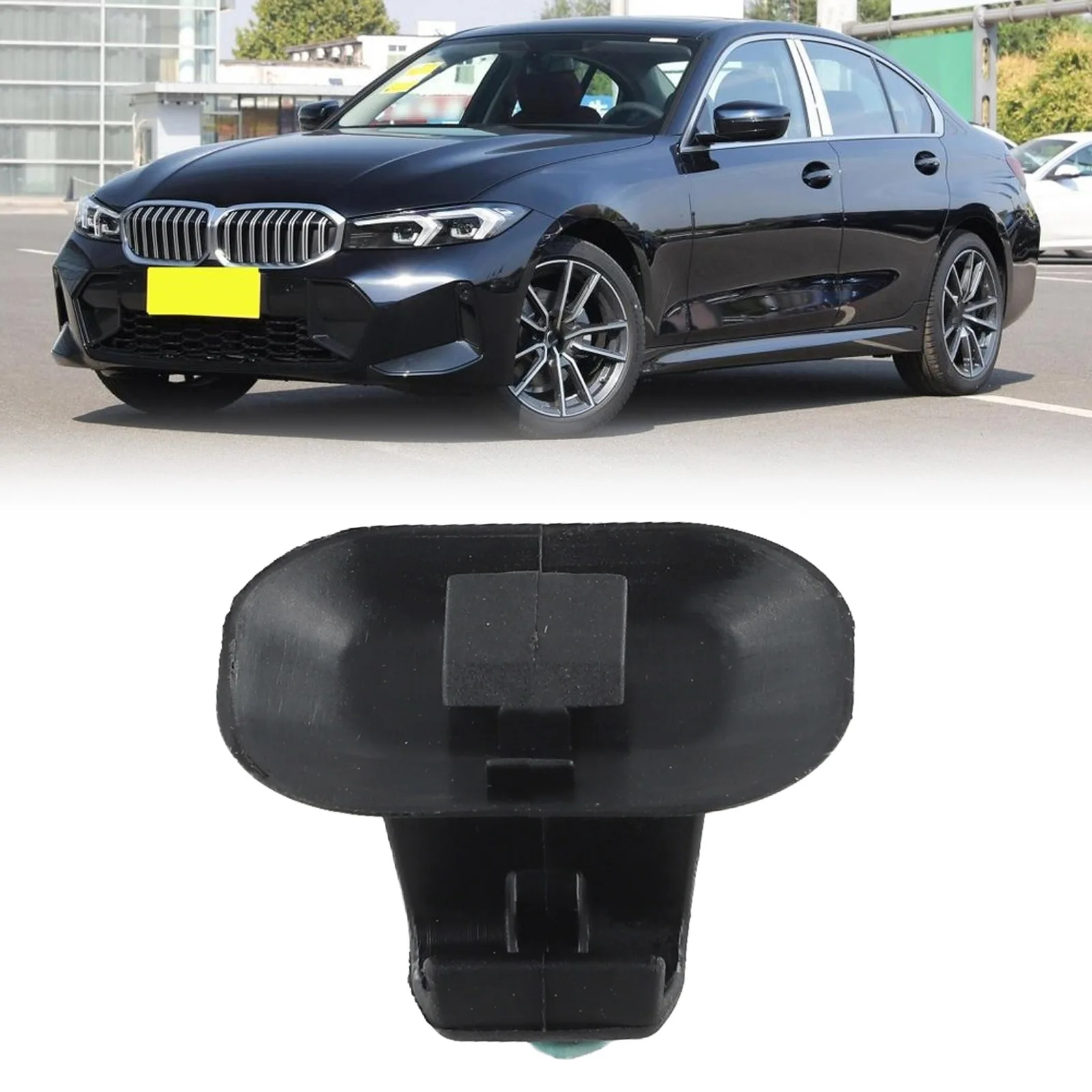

Автомобильный крючок для штор 51357183938, подходит для BMW 3 серии, пряжка для солнцезащитного козырька заднего окна, кронштейн для солнцезащитного козырька