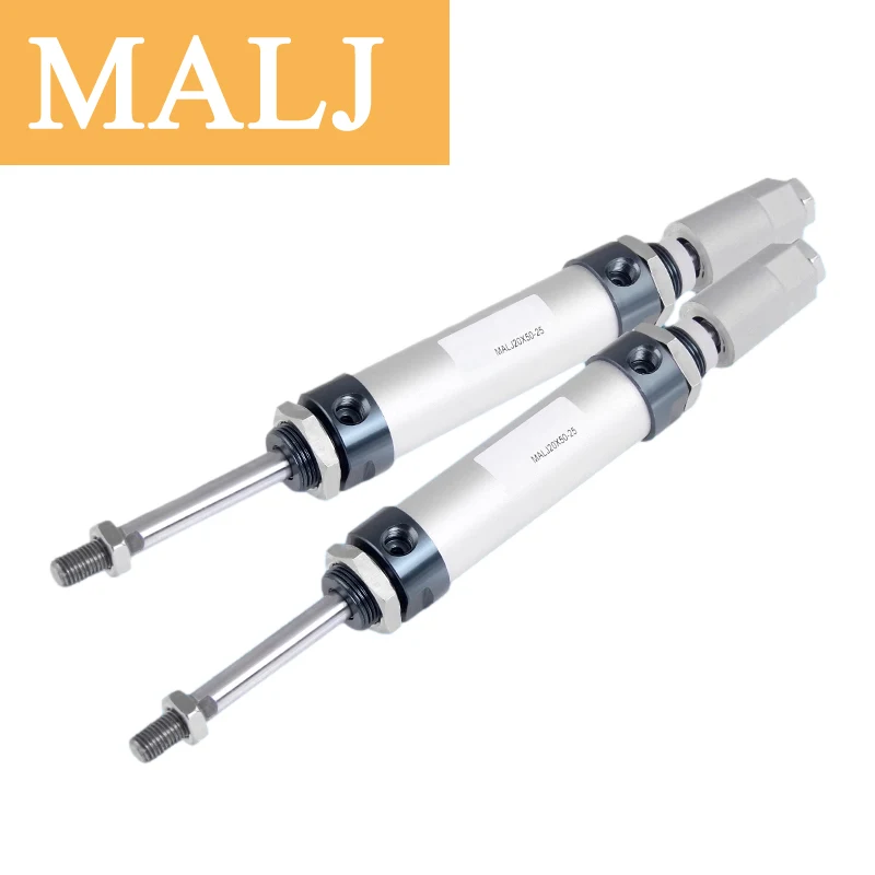 High Quality MALJ16 20 25 32 Mini Pneumatic Cylinder Adjustable-25-50-75-100-125-150 -500mm Stroke Double Acting
