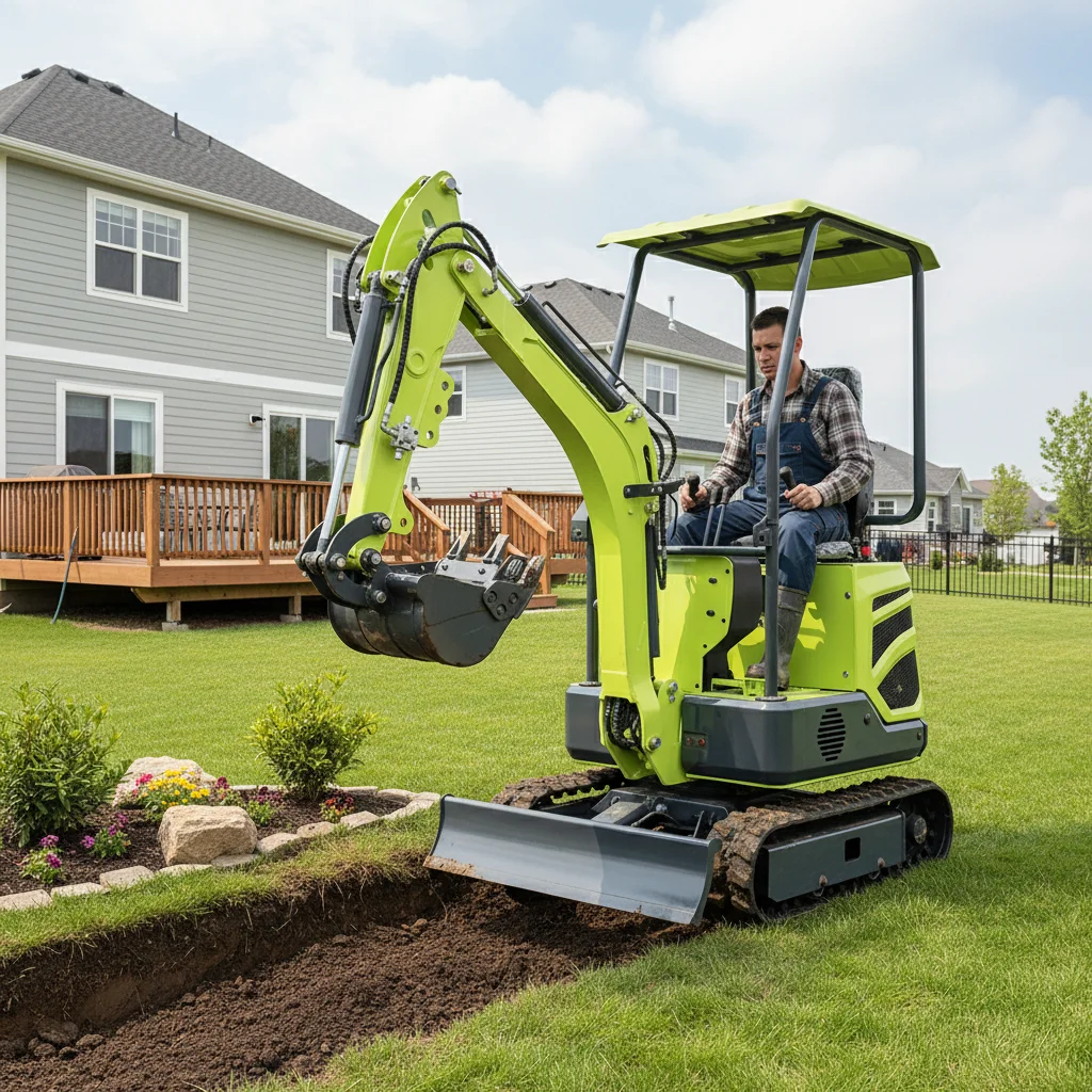 

2-тонный гидравлический мини-экскаватор на гусеничном ходу - надежный промышленный строительный инструмент