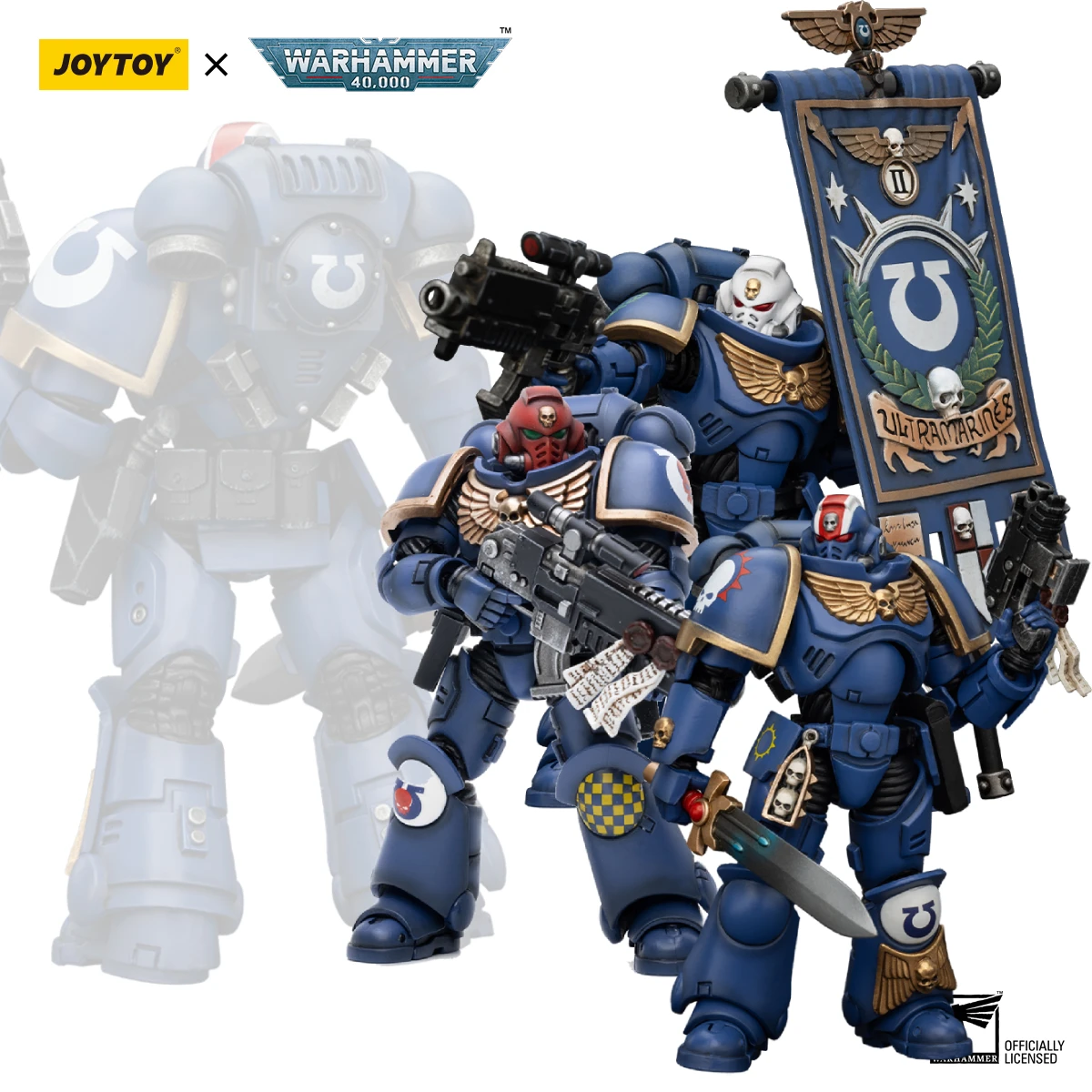 

[IN STOCK] JOYTOY Warhammer 40k 1/18 Action Figure Ultramarines Heroes of the Chapter 3PCS Anime Military Model Toys