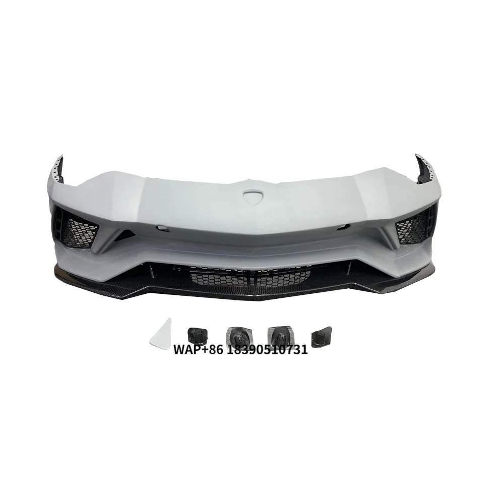 High Quality Aventador S Style Carbon Fiber Body Kit Car Auto Parts Front Lip Front Bumper Suitable for Lambor LP700 LP720