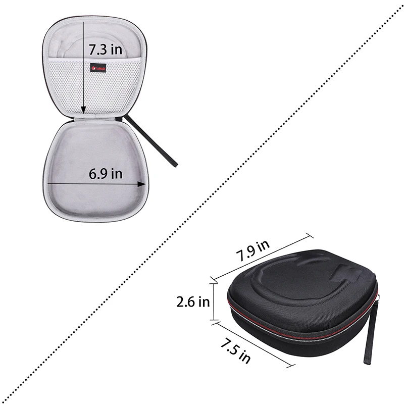 XANAD EVA Hard Case for Logitech USB Headset H390 with Noise Cancelling Mic Headphones Tavel Storage Bag