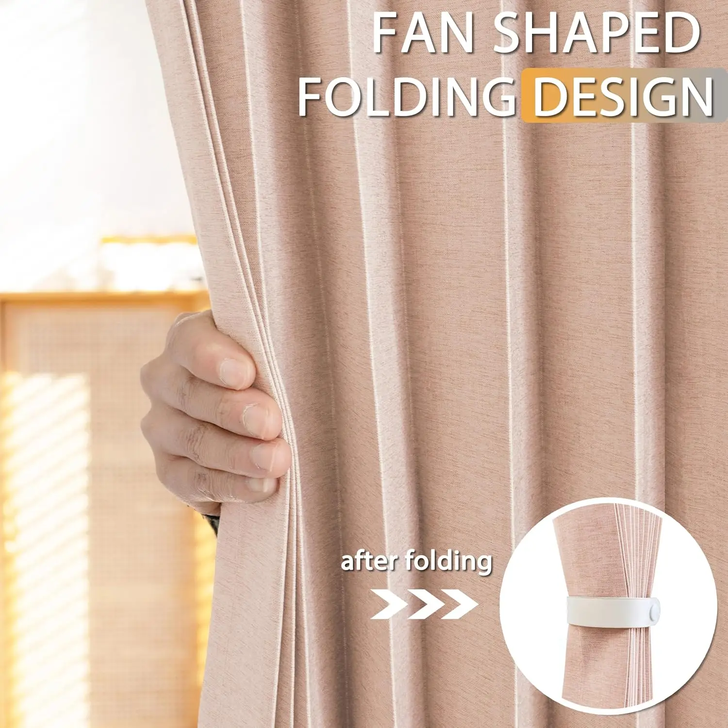 Magnetic Folding Shower Curtain 2