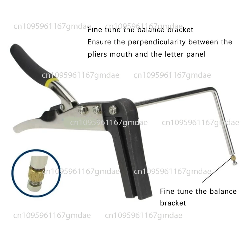 Manual Metal Thin Plate Angle Folder Stainless Steel Metal Advertising Luminous Word Bending Pliers Right Angle Bending Device