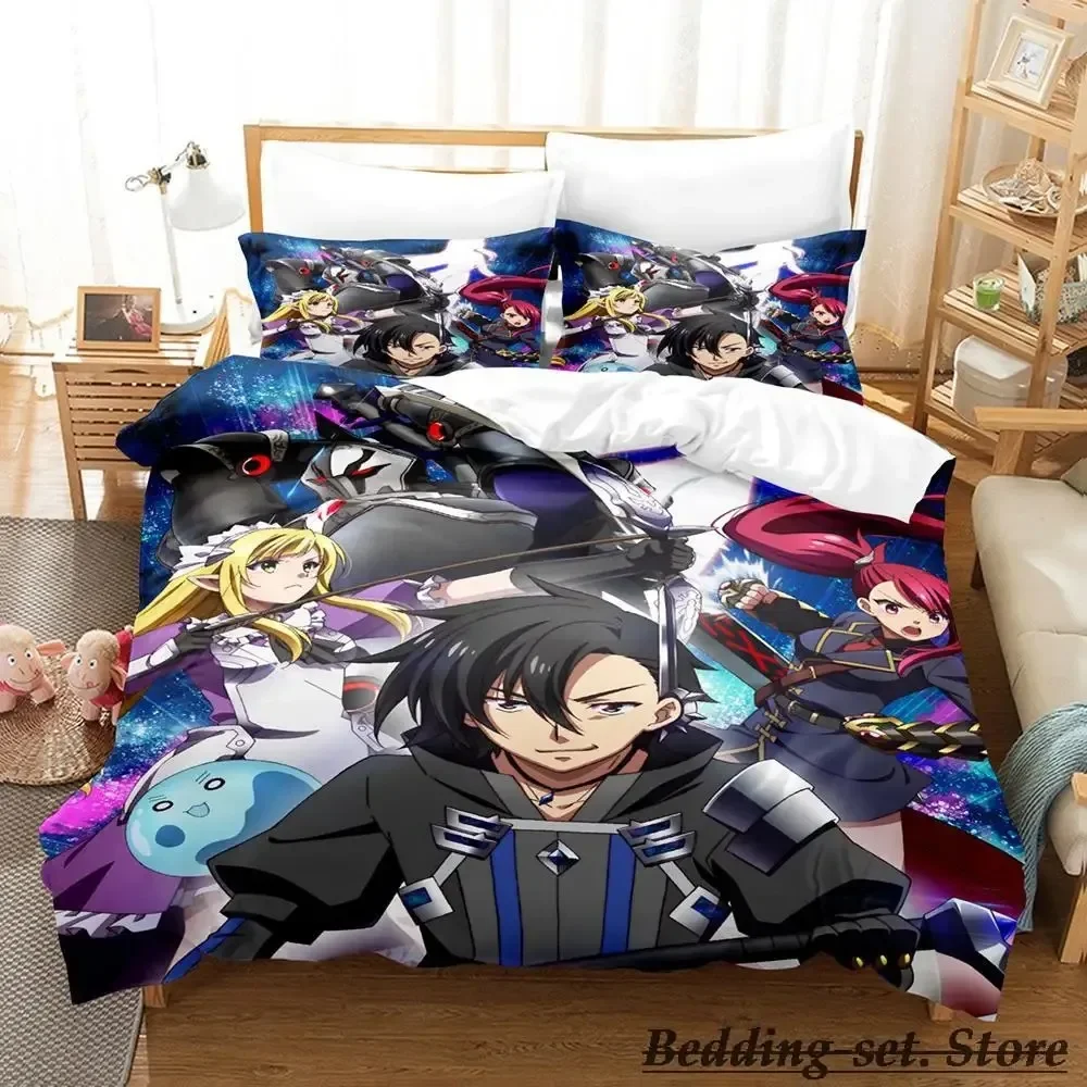 

Black Summoner Bedding Set Single Twin Full Queen King Size Bed Set Adult Kid Bedroom Duvetcover Sets Anime parure de lit Bed