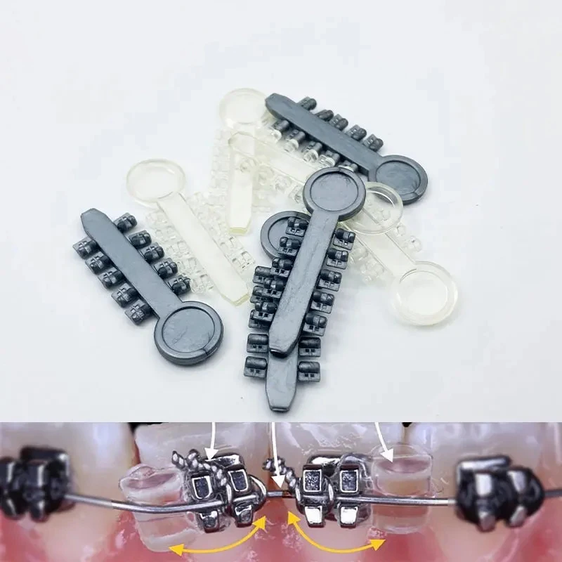 Orthodontic Rotation Wedges for Archwire Brackets Braces Orthodontia Ligature Rotary Torsion Pad Power Chain 2sticks/Bag 20pcs