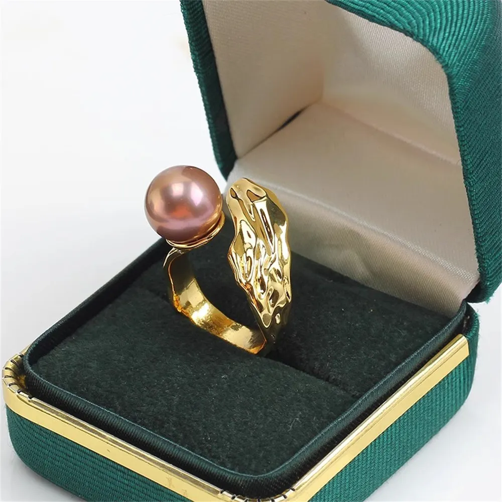

1PCS Pearl Ring Settings Round Thick Adjustable Ring Settings Cabochon Blank Base DIY Jewelry Making Findings