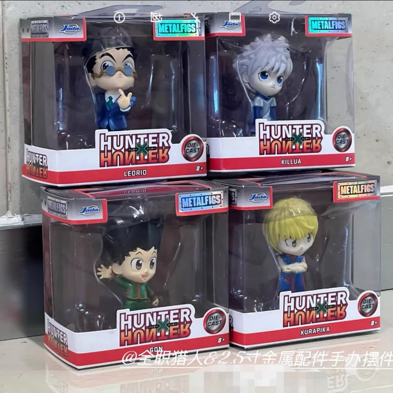 Jada Metallfiguren Hunter X Hunter Gon Freecss Killua Zoldyck Kurapika Leorio Actionfigur 2,5 Zoll Druckguss 4er-Pack Legierungspuppen Geschenk
