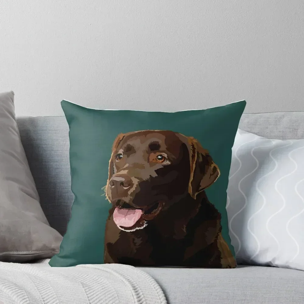 

Chocolate lab Throw Pillow Pillow Covers Decorative pillow pillowcase Anime autumn decoration