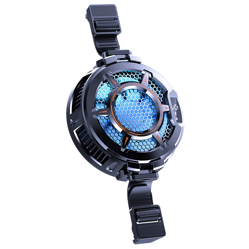 

Tablet Cooler 30W Strong Cooling CX05 Semiconductor Cooler Radiator with Magnetic and Strap Large Cooling Area Digital Display