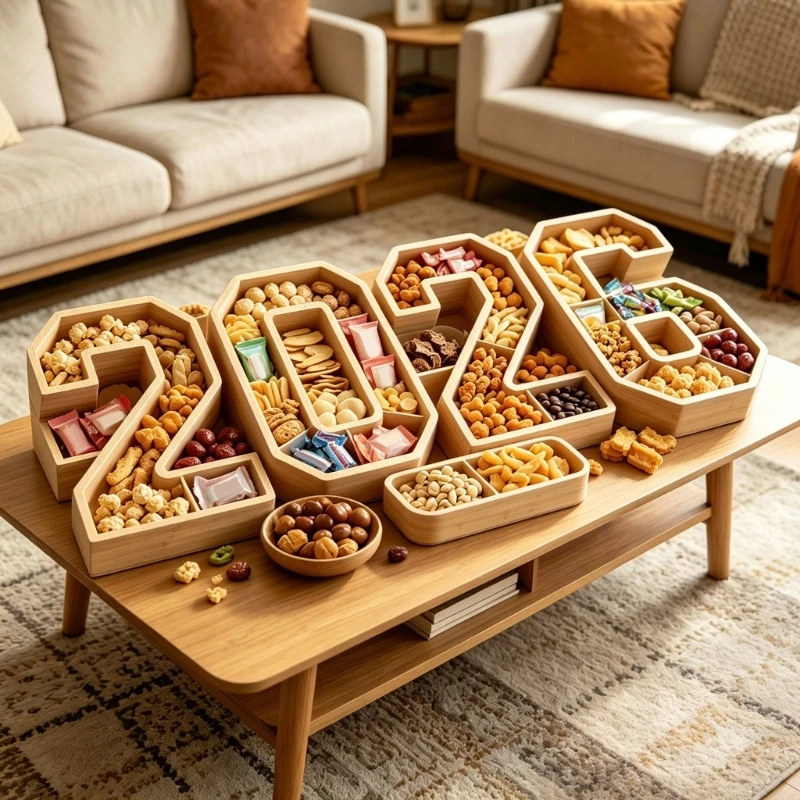 

Farmhouses Charcuterie Serving Board 2026 Graduation Party Number Tray