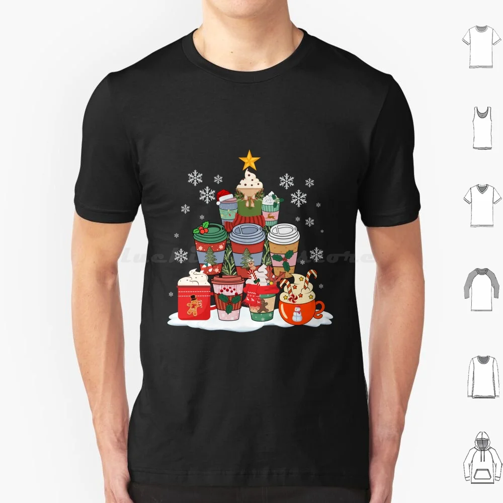 

Christmas Coffee Cups Xmas Tree Latte Coffee Lover T Shirt Men Women Kids 6xl Christmas Coffee Christmas Party Winter Vibes