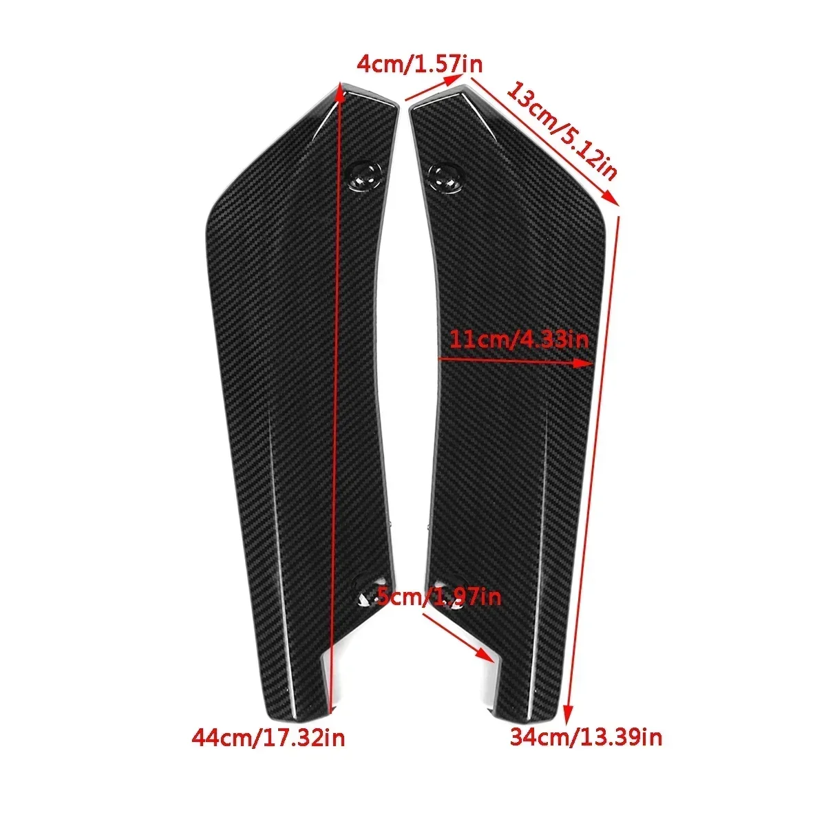 2PCS/SET Rear Bumper Canards Splitter Side Spoiler Diffuser Valance Trim For LEXUS ES Series ES350 ES300 Sedan Car Accessories