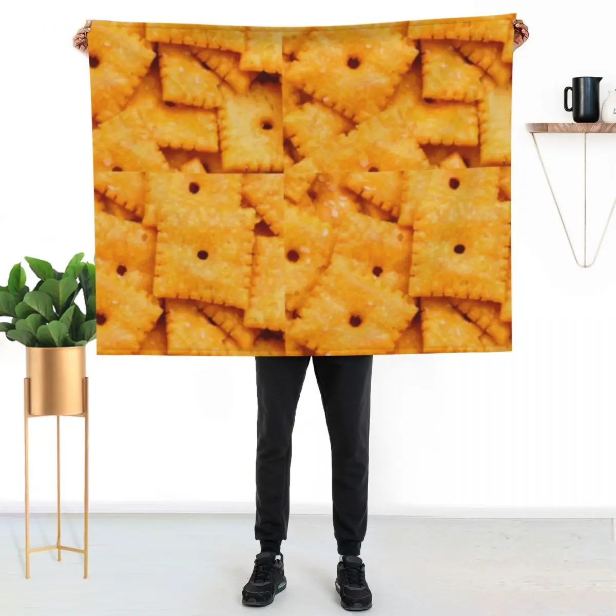 Snacks pattern Throw Blanket Warm Throw Blanket Gift for Anniversary