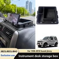 Caja de almacenamiento multifuncional para salpicadero de coche con soporte de navegación para teléfono móvil adecuada para Suzuki Jimny JB23/JB33/JB43 1998-2018