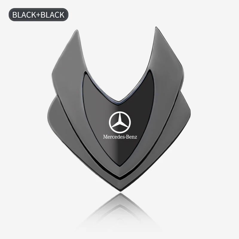 Car Metal Shield Emblem Car Side Fender Body Trunk Badge Sticker For Mercedes Benz B/C/E/S Class A Class C200L GLC GLK CLA
