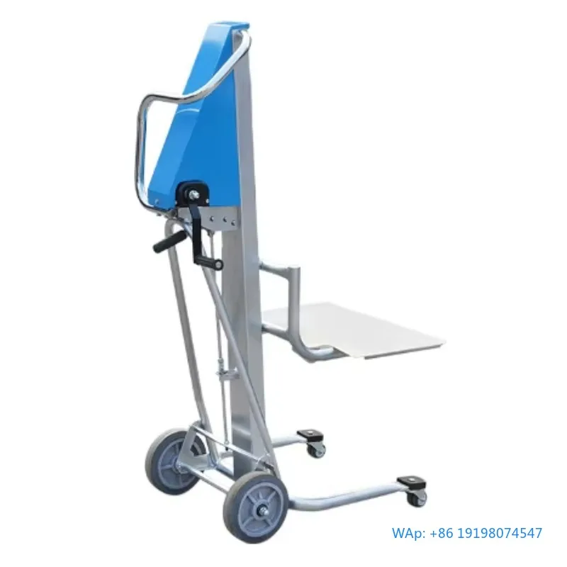 

New Style Portable Manual Stacker 120 kg Hand Winch Industrial Lifting Forklift