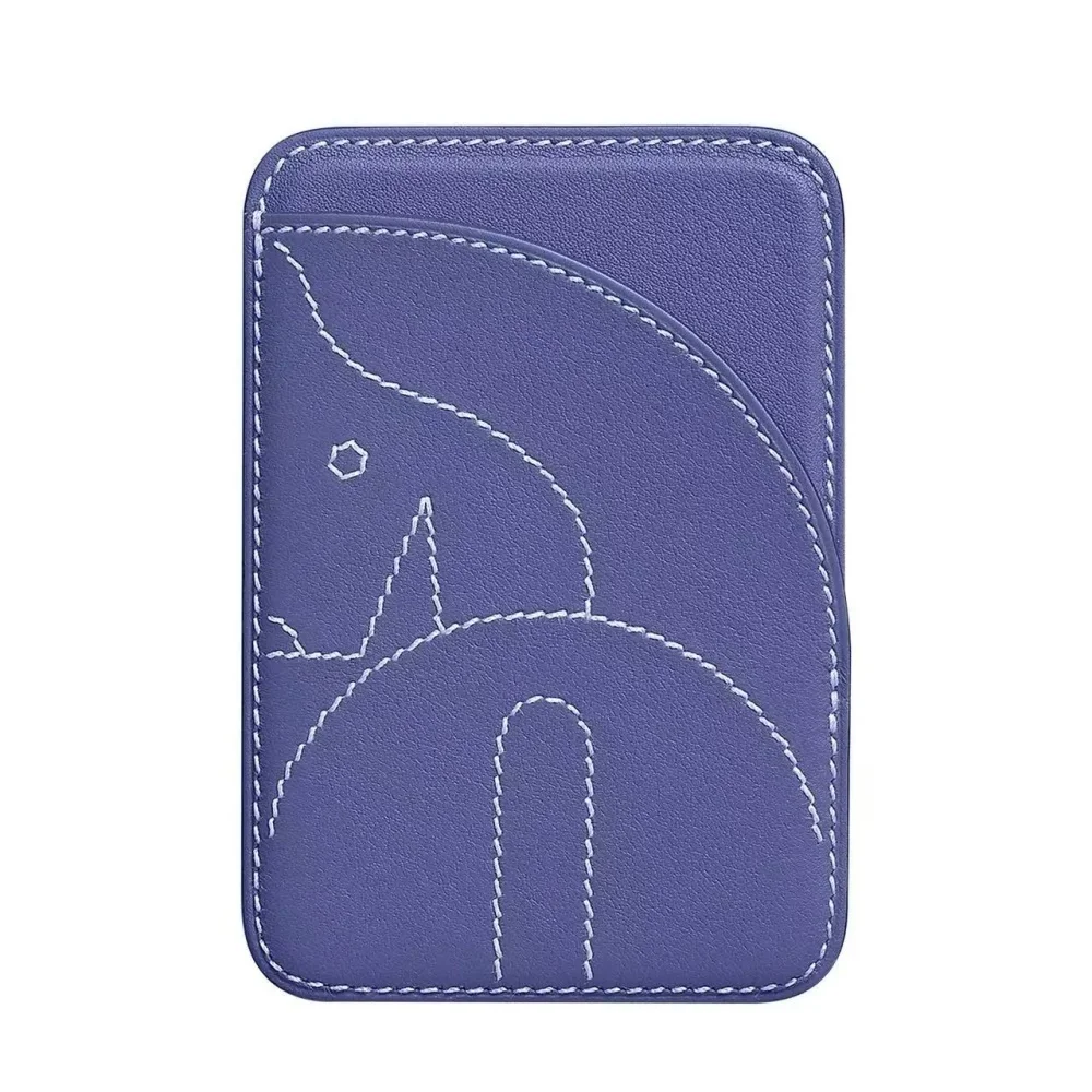 H-Modell Geeignet für iPhone 17/16/15 MagSafe Magnetischer Handyrückseiten-Aufkleber Unsichtbare Magnetische Kartentasche Leder-Kartenhalter Magneti