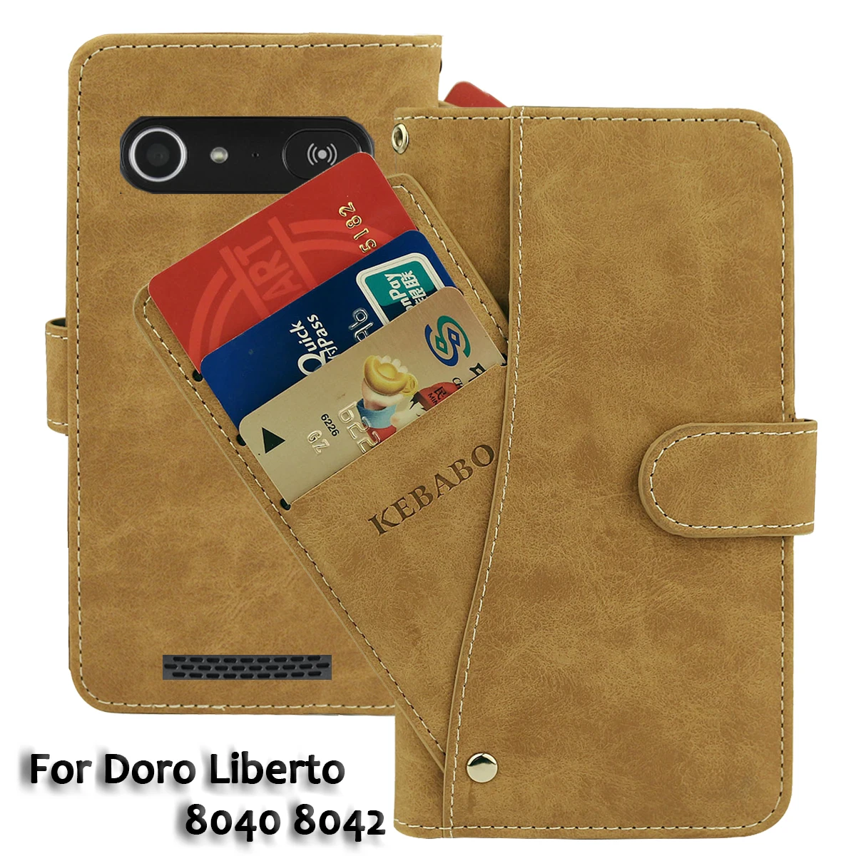 Vintage Leather Wallet Doro Liberto 8030 8031 8040 8042 824 825 8050 8110 Case Flip Luxury Cover Phone Protective Cases Bags