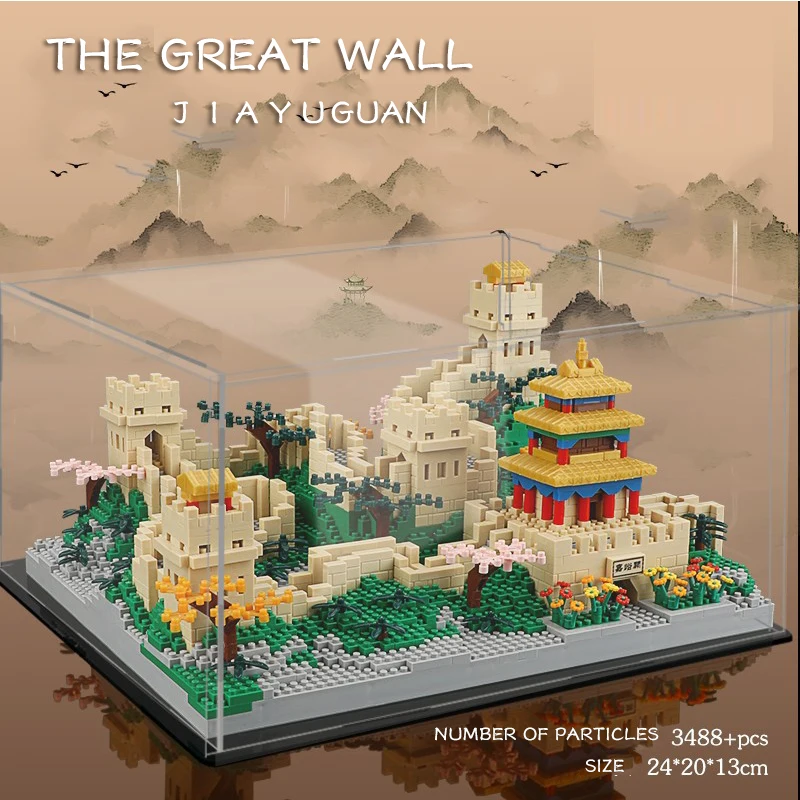 The Great Wall Building Blocks Beautiful Chinese Castle Architecture Building Bricks Assembly Toy Kids Gift Adults Present Gifts