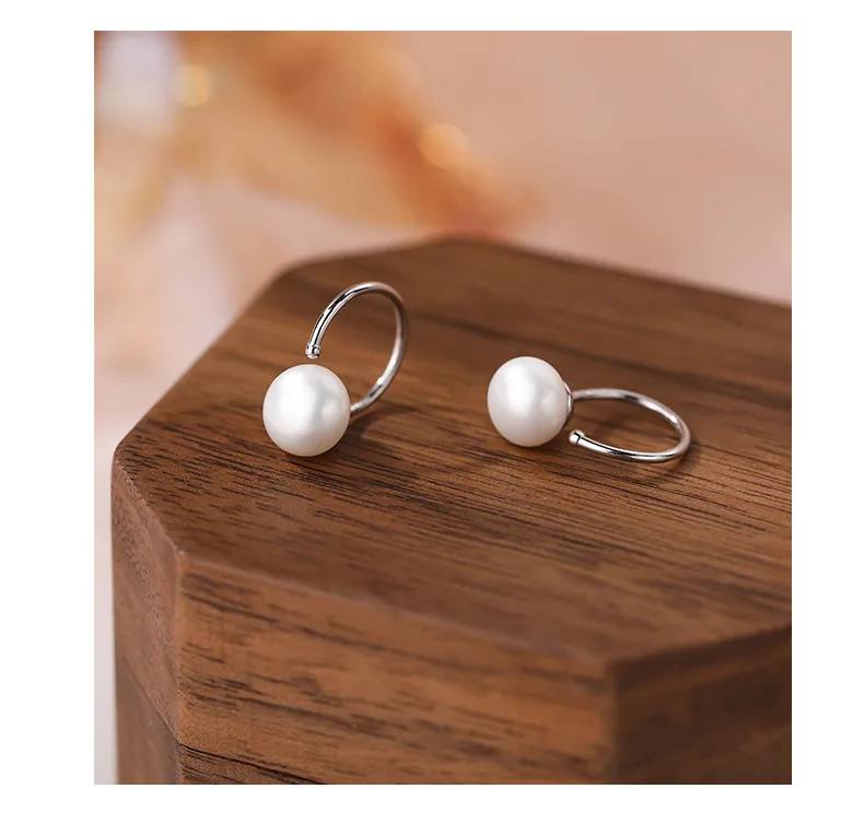 Japan akoya AAAA Natural Baroque round 7-8 8-9 9-10 10-11 11-12MM 12-13mm 13-14MM pearl Baroque sterling silver earrings tassel