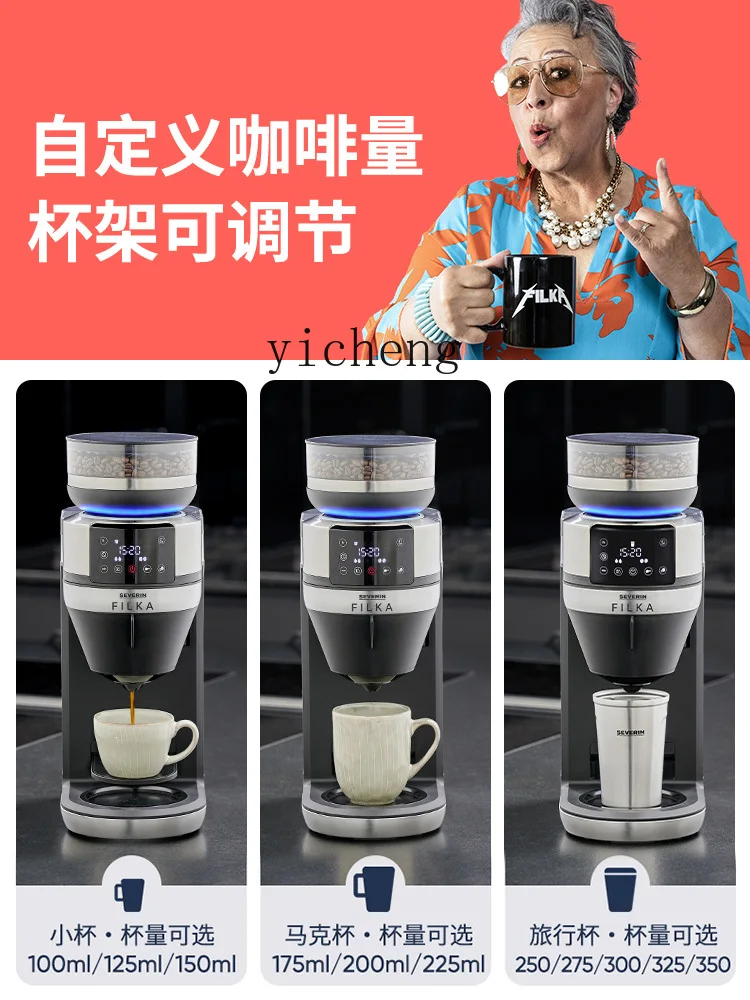 cc28Coffee Machine Automatic Grinding Machine Home Office Dripping