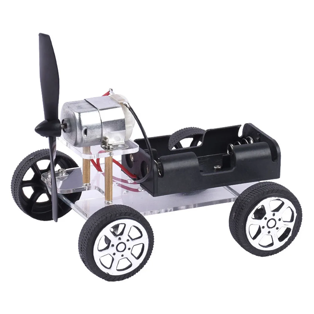 Mini Wind Educational Toy Car Robot DIY Scientific Experiment Educational 130 Brush Motor Kit for Arduino