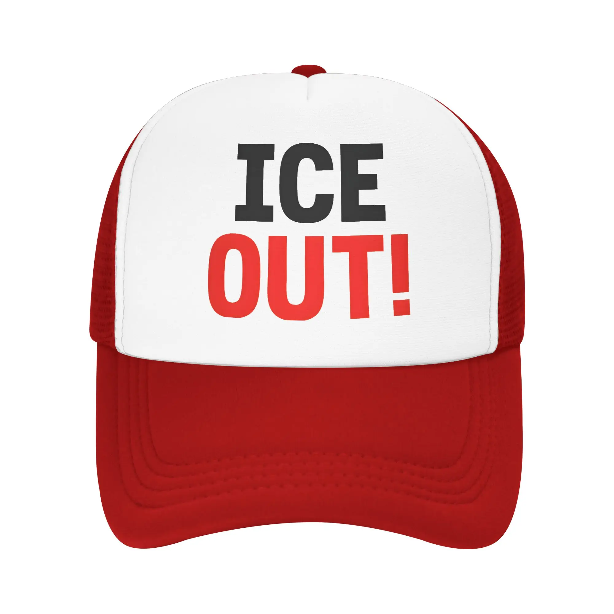 ice Out  Anti Ice Minneapolis Abolish Ice Mesh Caps Outfits for Unisex Adjustable Baseball Cap Mesh-Back Summer Cooling Hats
