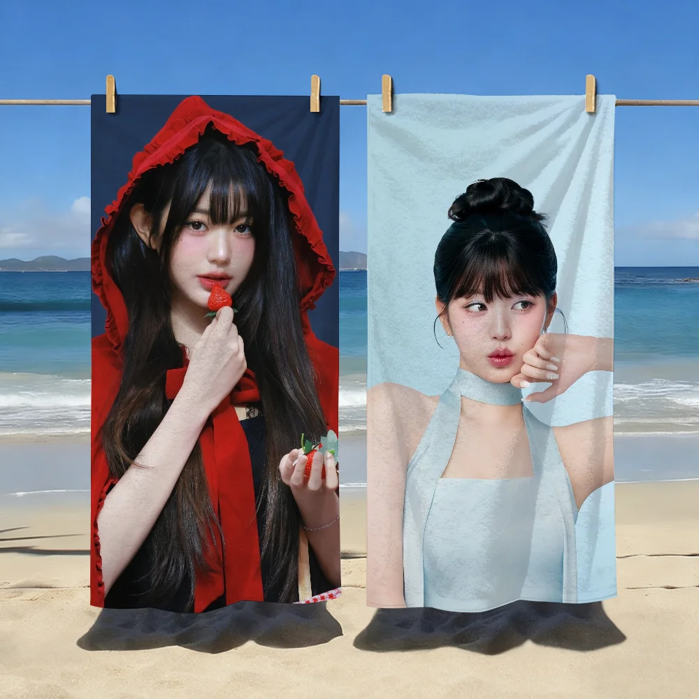 Singer Jang Won-young Towel For Swim Yoga Gym Quick Drying Soft and skin-friendly Beach Towels All-Season