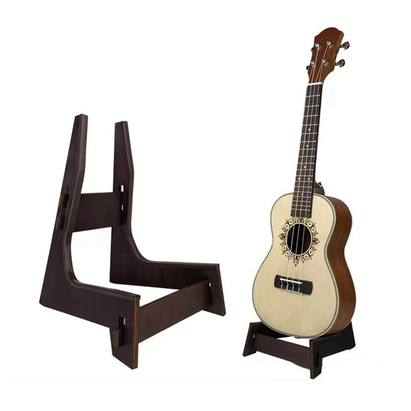 Guitar Floor Bracket Removable Wooden Guitar Rack Ukulele Hold Violin Acoustic Guitar Universal Storage Rack C [ENbfdd]