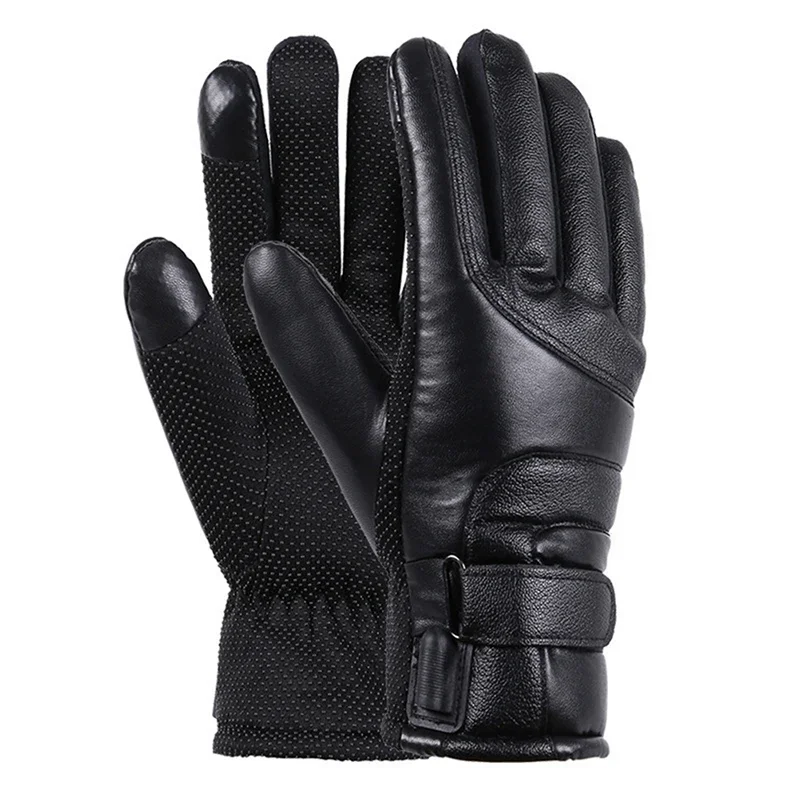 

Electric Heated Gloves Rechargeable USB Hand Warmer Heating Gloves Winter Motorcycle Thermal Touch Screen Bike Gloves Waterproof