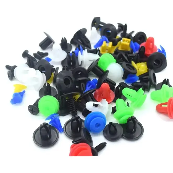 50/100/200pcs Car Clips Fastener Screws Mixed Vehicle Rivets Door Panel Fender Liner Car Stylin Trim Dash Universal Fastener