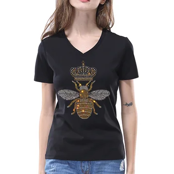 Diamonds Casual Shirt Women | Ladies Rhinestone Shirt | Bee
