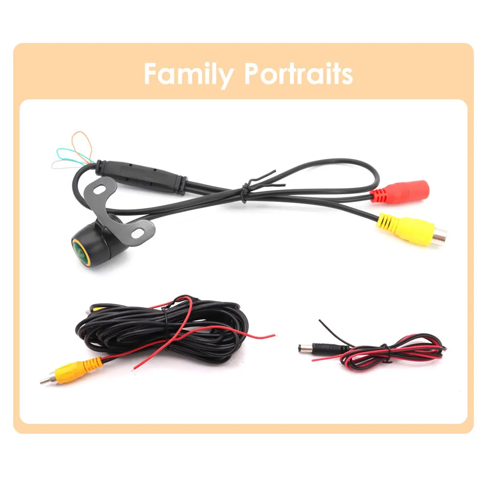 SMARTOUR Sterrenlicht Nachtzicht Gouden Fisheye Waterdichte parkeerhulp Voertuig Voor Achteruitrijcamera Reverse Backup Camera